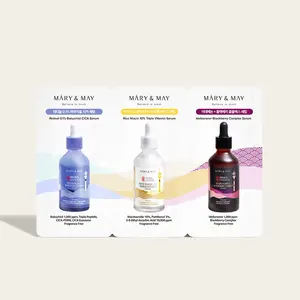 Mary & May Korea Vegan Skincare <span class=keywords><strong>Seoul</strong></span> Edição 1.0ml X3 Vegan Serum <span class=keywords><strong>Tester</strong></span> para cuidados com a pele - Product Image 1