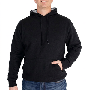 Sweat-shirt à capuche unisexe bleu royal, coupe classique, 100% coton jersey, pull décontracté, imperméable, respirant, écologique, hiver - Product Image 3