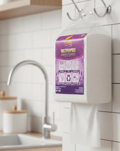 กระดาษทิชชูติดผนังแบบย่อยสลายได้ ผลิตจากเยื่อไม้ 3 ชั้น คุณภาพสูง สำหรับห้องครัว ผู้ผลิตและจำหน่าย - Product Image 1