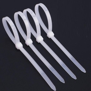 Attaches de câble autobloquantes en nylon blanc de haute qualité 4.8mm x 350mm solides et durables pour un usage industriel - Product Image 1
