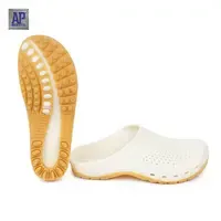 AP <b>Garden</b> <b>Clogs</b> Slip-On Shoes-Comfortable Anti-Slip PVC Footwear in White Cream - Product Image 3