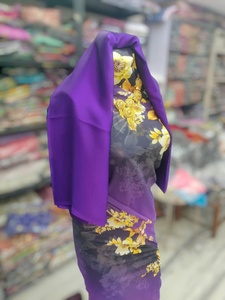 Vestido de Novia Ecológico de Lujo con Tejido Dirac Alemán, Estampado Floral Amarillo y Shaash a Juego |   Ropa de Fiesta para Chicas y Mujeres - Product Image 2