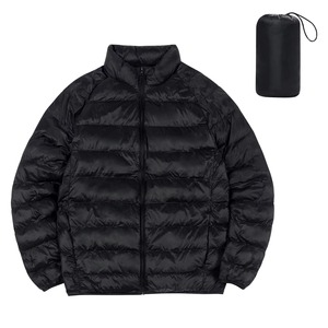2026 Trend Custom Canvas Puffer <b>Jackets</b> Mens Thick Stand Collar Water Resistant Full Face Cover Warm Outerwear Factory Supply - Product Image 2