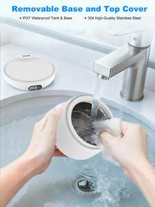 Limpiador Ultrasónico de Retenedores 45KHz, Limpiador Profesional de Dentaduras Postizas 200ml, Portátil para <span class=keywords><strong>Aparatos</strong></span> Ortodóncicos, <span class=keywords><strong>Invisalign</strong></span>, Protectores Bucales, Joyería, Uso Doméstico - Product Image 5