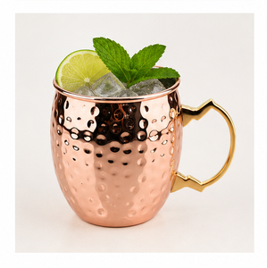 Juego de tazas de cobre martillado de lujo al por mayor, tazas premium de metal para Moscow Mule, para bares y fiestas, tazas personalizadas para regalos empresariales - Product Image 2