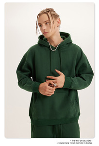 เสื้อฮู้ดผ้าฟลีซหนานุ่ม 100% ผ้าฝ้าย ระบายอากาศดี สีพื้น 36 สี ทรงปกติ สำหรับคู่รัก ผู้ชาย รุ่นใหม่ประจำฤดูใบไม้ร่วง/ฤดูหนาว - Product Image 2