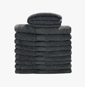 Serviette de Visage en Coton Gris Tricoté Premium pour Soins de Beauté, Douce, Séchage Rapide, Utilisation Spa - Product Image 1