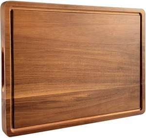 Planche à découper rectangulaire en bois naturel pour légumes, fruits, viande, pain, fromage et usage quotidien en cuisine - Product Image 3