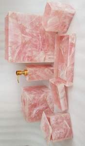 Nouvel Arrivage 2026 – Ensemble de Salle de Bain en Résine Époxy 7 Pièces pour la Maison : Distributeur de Savon, Porte-Brosse à Dents, Plateau de Vanité à Prix Abordable - Product Image 5