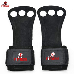 Sangles de musculation en caoutchouc naturel et PVC avec protège-paume, protège-poignets et boucle robuste pour la musculation - Product Image 2