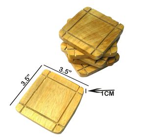 ชุดจานรองแก้วลายแกะสลักสำหรับโต๊ะอาหาร ใช้ตกแต่งสำหรับชา กาแฟ ค็อกเทล หรือเครื่องดื่มอื่นๆ เหมาะสำหรับใช้ในบ้านและสำนักงาน - Product Image 3