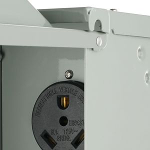 Presa Elettrica Bloccabile per Camper 30A 125/250V, Scatola di Collegamento NEMA TT 30R Impermeabile per Esterni - Product Image 6