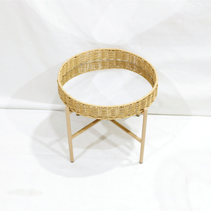 Cheap Convertible Iron Modern Side <b>Table</b> with Detachable <b>Tray</b> for Living Room Bedroom Coffee <b>Table</b> - Product Image 6