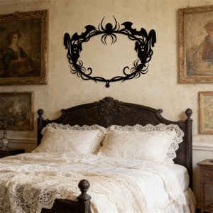 CIFbuy Decorazione Gotica da Appendere a Parete con Pipistrello, Ragnatela e Fantasma per Halloween, per Interni ed Esterni, per Feste e Soggiorno - Product Image 4