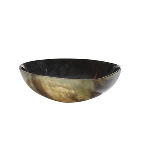 Bol en corne de buffle fait main, design vintage poli, couleur naturelle, plat de service alimentaire, occasion de cadeau, non revêtu - Product Image 4