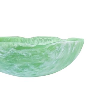 Bol à salade en résine très demandé, motif coquillages ondulés intégrés, fait main, sans BPA, écologique, sans plomb, compatible lave-vaisselle - Product Image 4