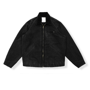 Men's <b>Jackets</b> Custom Distress Heavy Duck Canvas Work <b>Jacket</b> With Lined Vintage <b>Worker</b> Detroit <b>Jacket</b> Heavyweight Carpenter - Product Image 1