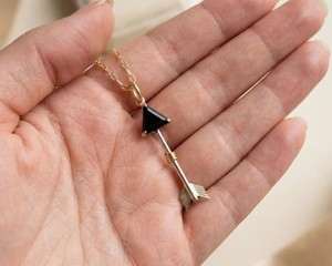 Collier pendentif flèche en obsidienne noire, pierre naturelle, pointe de cristal, bijoux de guérison, fait main, argent, bohème, cadeau pour homme et femme - Product Image 2