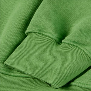 เสื้อฮู้ดสีเขียวล้วนสำหรับผู้ชาย แบบสั่งทำพิเศษ ทรงโอเวอร์ไซส์ มีกระเป๋า ดีไซน์ลำลอง ใส่ได้ในฤดูใบไม้ร่วง แขนเสื้อปกติ ผ้าถักขนแกะ - Product Image 4