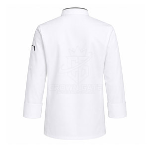 Veste de chef pour homme fabriquée au Pakistan, tissu léger et respirant, haute qualité, sur mesure. - Product Image 3