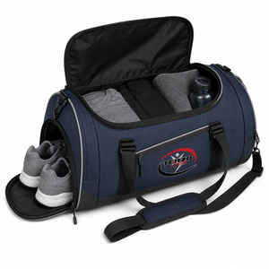 2026 New Top Trending Custom Logo <b>Navy</b> Blue Gym Duffel <b>Bag</b> with Ventilated Shoe Compartment Large Capacity Sports Travel <b>Bag</b> - Product Image 3
