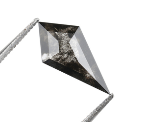 OM GEMS Diamante de laboratorio cultivado con corte Salt & Pepper de 1.15 Ct, único, hecho a mano, perforado con láser, suelto, personalizado, tipo Sal y Pimienta - Product Image 2