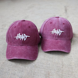 Heart Embroidery 6-Panel <b>Baseball</b> <b>Cap</b> Unisex Adjustable Cotton Canvas Hat Street Style Casual Spring Summer Adult - Product Image 3