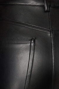 Pantalones de Moda 2025 para Mujer, de Cuero Genuino, Estilo Urbano, Cintura Alta, Frente Plano, con Lazo de Encaje, Transpirables, Ecológicos, Precio Razonable - Product Image 6
