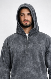 เสื้อคลุมสไตล์สตรีทแวร์แบบย้อมสีเอซิด |   เสื้อคลุมอิสลามแบบมีฮู้ดสำหรับผู้ชาย OEM ขายส่งจำนวนมาก ขายดี |   ชุดโทบฤดูหนาวสำหรับผู้ชายชาวซาอุดิอาระเบีย - Product Image 4