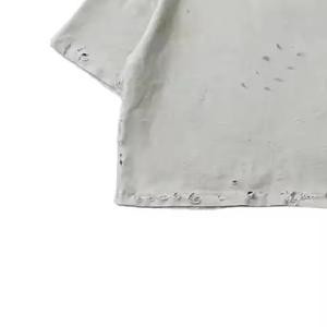 Hot Selling article Streetwear Boxy Fit <b>Drop</b> Shoulder <b>acid</b> wash 100% Cotton 270 GSM Heavyweight Summer casual Wear men's T-Shirt - Product Image 3