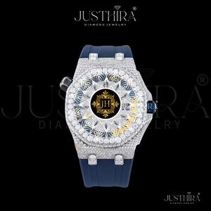 Reloj de Cuarzo con Diamantes de Moissanita de Lujo, Estilo Hip Hop, Correa de Goma Resistente, Cristal de Zafiro, Calidad Premium, Gran Venta - Product Image 4