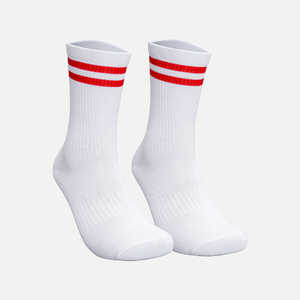 Calcetines Deportivos a Rayas de Alta Calidad, Antiolor, Transpirables, de Algodón Blanco, Resistentes, Coloridos, Atléticos, ODM, Fábrica en Vietnam - Product Image 3