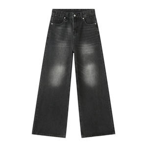 Jeans en denim baggy pour hommes, sur mesure, OEM, taille basse, denim premium pour les marques de streetwear américaines, faible MOQ - Product Image 3