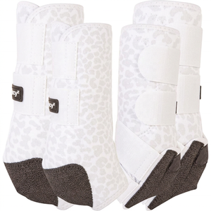 Bota de Protección para Caballo TOUGH TACK con Estampado de Leopardo Marrón/Estilo de Lujo en Neopreno con Estampado de Leopardo para Protección de Patas - Product Image 2