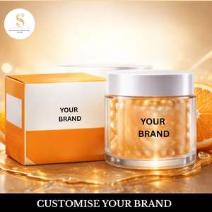 Crema de Cápsulas de Vitamina C Premium, Hidratante, Iluminadora, Reafirmante, Reparadora de la Barrera Cutánea, Uso Nocturno, Para Todo Tipo de Piel, Caja de Marca Privada - Product Image 3