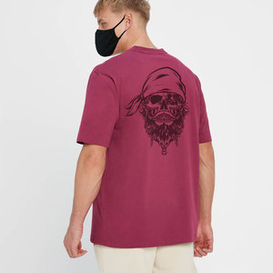 เสื้อยืดคอกลมแขนสั้นทรงปกติสำหรับผู้ชาย ผ้าถัก 100% คอตตอน ยับยาก เป็นมิตรกับสิ่งแวดล้อม สไตล์ลำลอง - Product Image 4