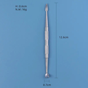 Dual-End Stainless Steel Nail Pusher <b>Tool</b> 130mm for Manicure <b>Cuticle</b> Care with Reusable Double Head Design with Custom Logo - Product Image 5
