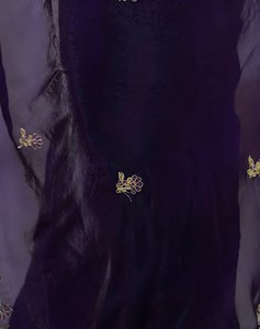 Sari Moderno de Seda Suave para Mujer, con Bordado de Lentejuelas, de Secado Rápido, para Bodas y Fiestas - Product Image 6