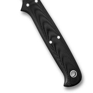 Cuchillos Profesionales de Hoja Fija con Hoja Curva de Acero Inoxidable Afilada, Mango Ergonómico Negro y Funda Protectora para Exteriores - Product Image 6