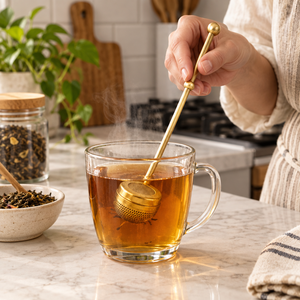 Brass <b>Tea</b> Strainer Mesh Resting <b>Pot</b> Excellent quality Brass <b>Tea</b> Stainer Metal <b>Tea</b> <b>Infuser</b> Cheap price - Product Image 3