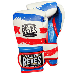 Guantes de Boxeo Cleto Reyes con Diseño de Bandera Americana, Cierre de Cordones de Cuero, Transpirables, Equipo de Entrenamiento para Adultos - Product Image 2