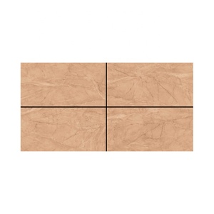 Carreaux de porcelaine polis Carisia Brown 600x1200mm Décor de restaurant de hall de salon émaillé numérique de la collection brillante - Product Image 1