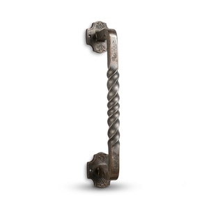 Poignée de portail en fer forgé résistant à la rouille – Forgée à la main, facile à installer – Pièce décorative de style Asie de l'Est. - Product Image 1