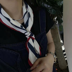 18K Gold Mini Pearl Necklace Elegant Adjustable Tail Chain <b>Simple</b> Pendant Strong Light Fashionable Beaded Collarbone Necklace - Product Image 4