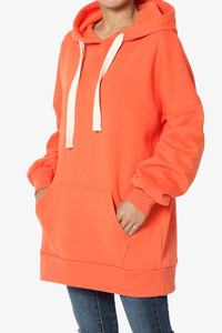 <b>Women</b> Long Hooded <b>Cardigan</b> Sweatshirt Printed Design Winter Fleece Casual Streetwear Oversized <b>Longline</b> Fit Full Sleeve Zip - Product Image 4