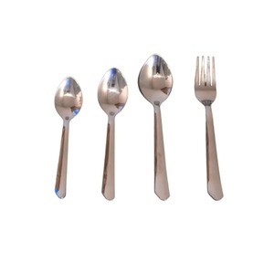 Cucharas para Postre GLOSSY TOUCH ART, Juego de Cubiertos de Acero Inoxidable, Diseño Minimalista, Tenedor para Cena, Portátil, Uso Doméstico, Elegante - Product Image 1