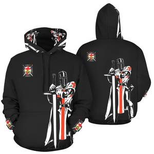 Sweat-shirts Knight Templer Master Winter, 100% coton, polaire écologique respirant, personnalisables, Maçonniques Francs-Maçons Royaux - Product Image 1