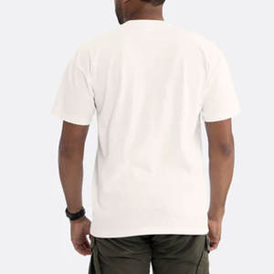 เสื้อยืดคอตตอนหนาน้ำหนักมากสำหรับผู้ชาย ทรงโอเวอร์ไซส์ ทรงหลวม - Product Image 1