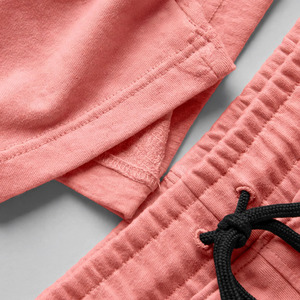 Wholesale Summer Men's Casual Shorts <b>Set</b> Plain Color Solid 100% Cotton Jersey Quick Dry Knitted Pocket Customized Logo <b>Twin</b> <b>Set</b> - Product Image 5