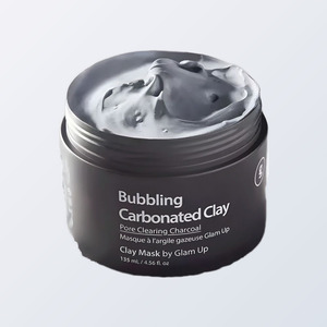 Soin du visage coréen K-Beauty Glamup Masque nettoyant les pores à la boue carbonisée Moussant Fabriqué en Corée 135ML Kaolin Bentonite - Product Image 1